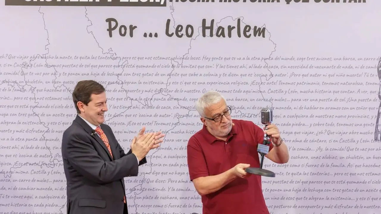 Presentacion proyecto Castilla y Leon mucha historia que contar jcyl Alfonso Fernandez Manueco y Leo Harlem