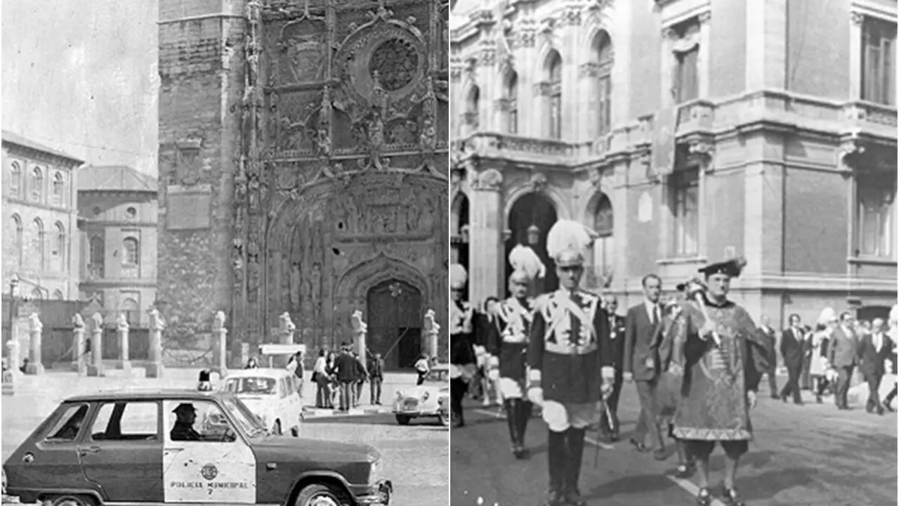 Mosaico fotografias antiguas evolucion Policia Municipal Valladolid 200 anos