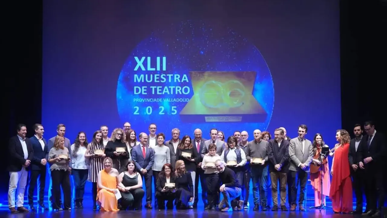Entrega premios 42 Muestra Teatro Provincia Valladolid gala Diputacion