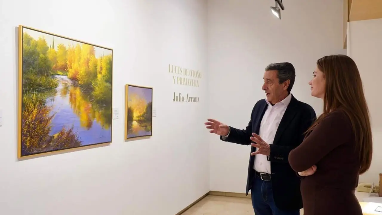Inauguracion exposicion Luces de otono y primavera Julio Arranz Diputacion Valladolid