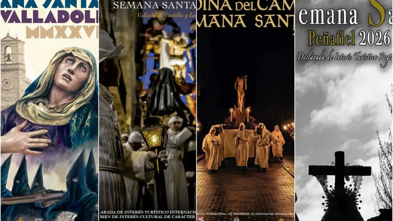Carteles de las semanas santas provincia de Valladolid 2026