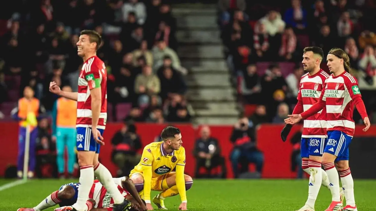 Derrota Granada vs Real Valladolid partido Los Carmenes Segunda Division