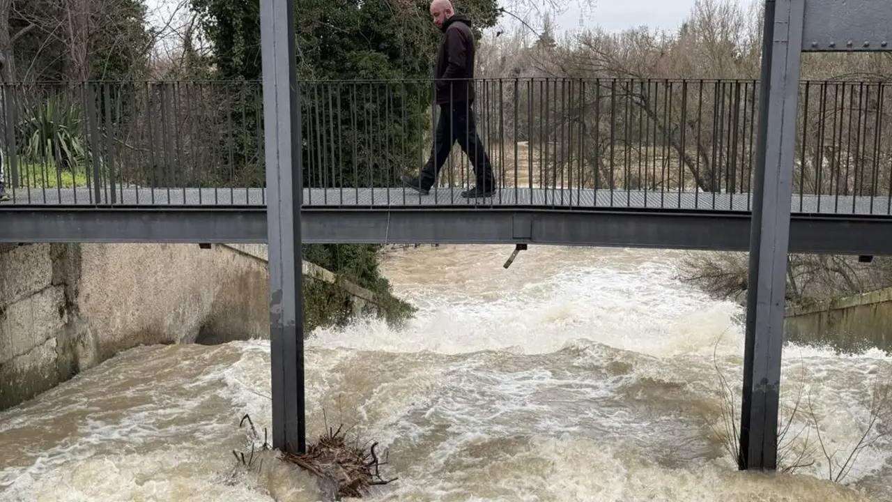 Desembocadura rio Esgueva al Pisuerga tiempo Valladolid preocupacion lluvias