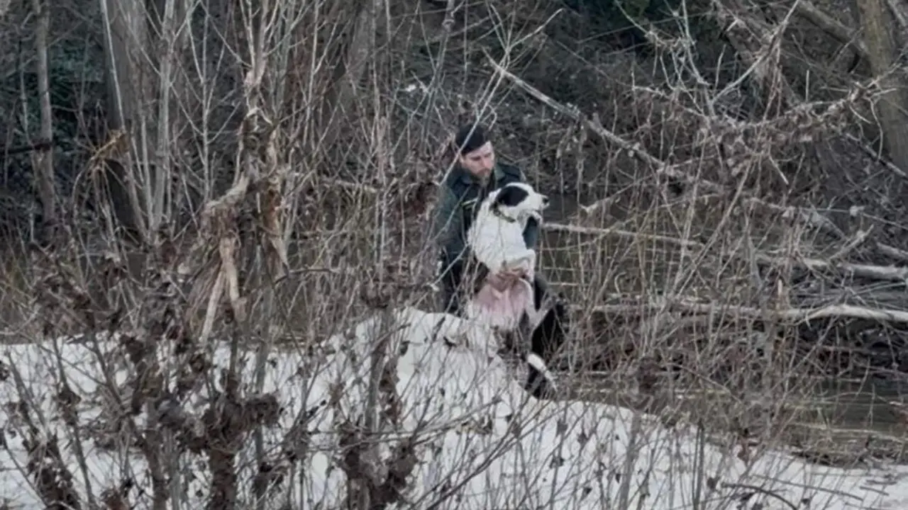 Rescate Guardia Civil hombre perro rio Cega Megeces provincia