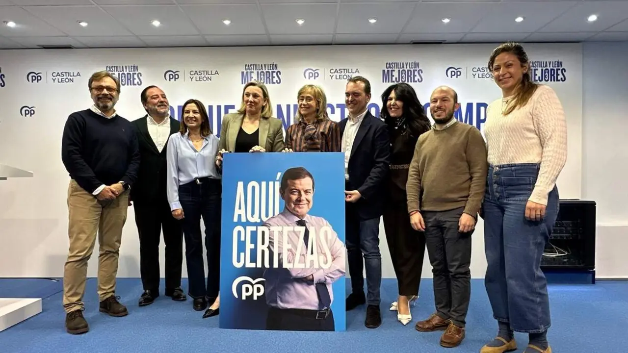 Presentacion campana electoral y lema PP Castilla y Leon elecciones 15 de marzo