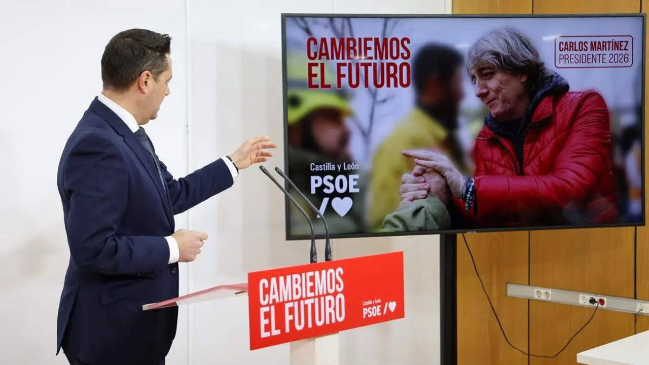 Presentacion cartel campana electoral 15-M PSOE Castilla y Leon Daniel de la Rosa