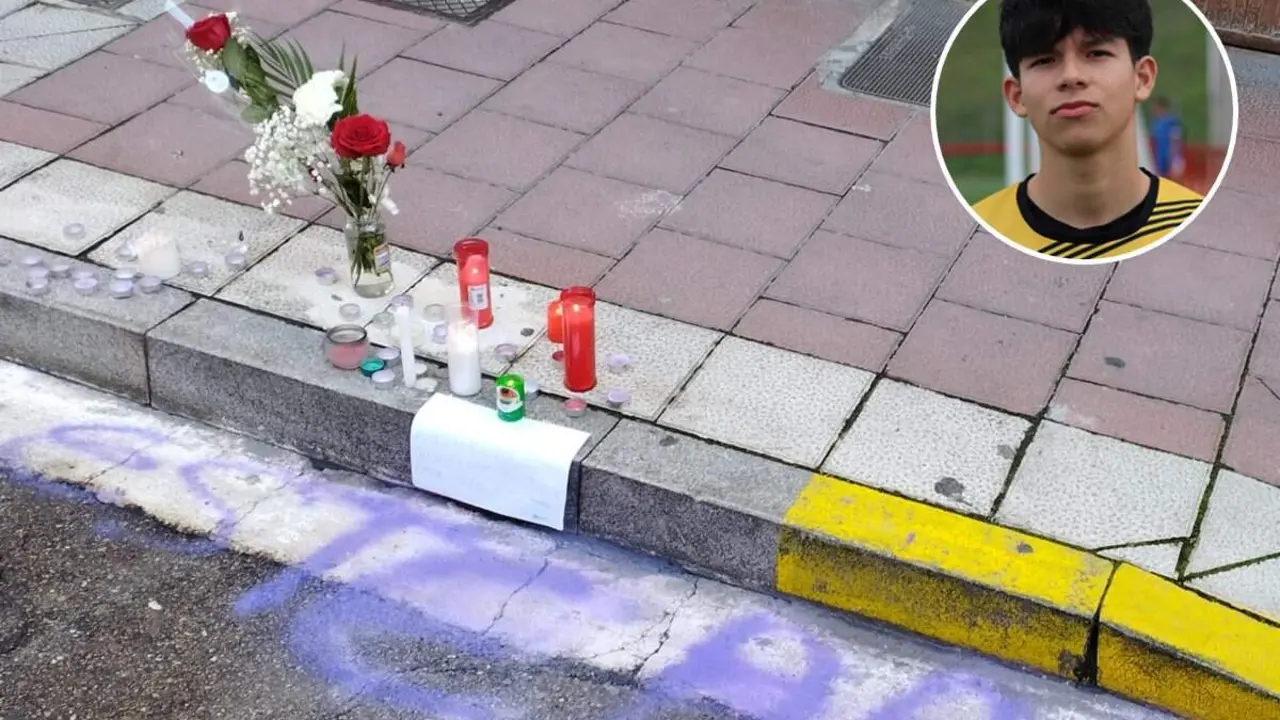Crimen Juan Esteban Rubio velas flores condolencias calle Democracia Valladolid