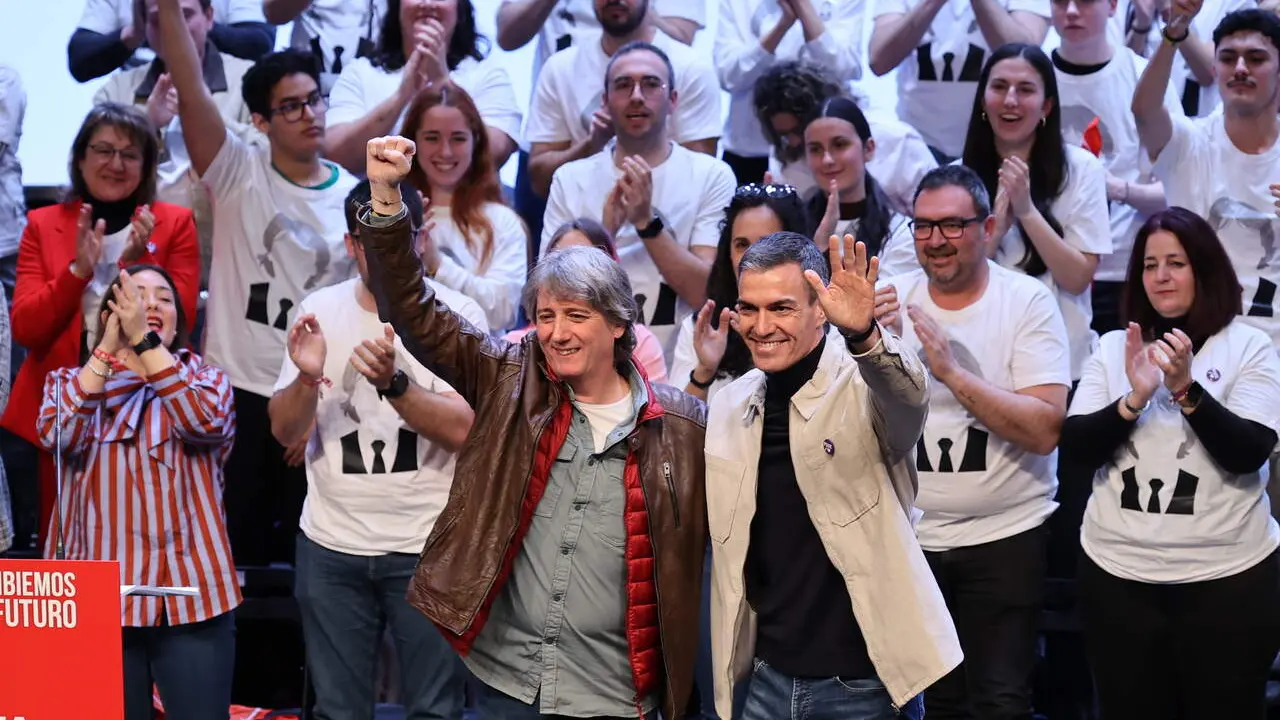 Acto Pedro Sanchez y Carlos Martinez Soria PSOE Castilla y Leon elecciones 15 de marzo