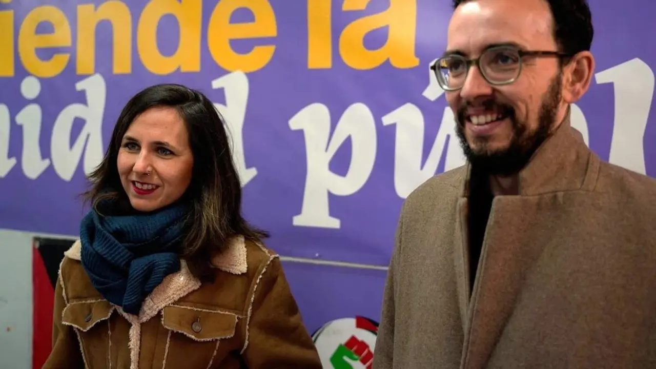 Miguel Angel Llamas e Ione Belarra Podemos elecciones Castilla y Leon 15 de marzo
