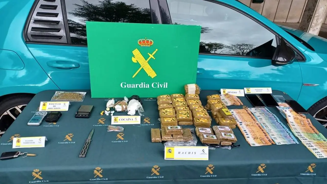 Grupo criminal trafico de drogas Iscar y Cuellar Guardia Civil