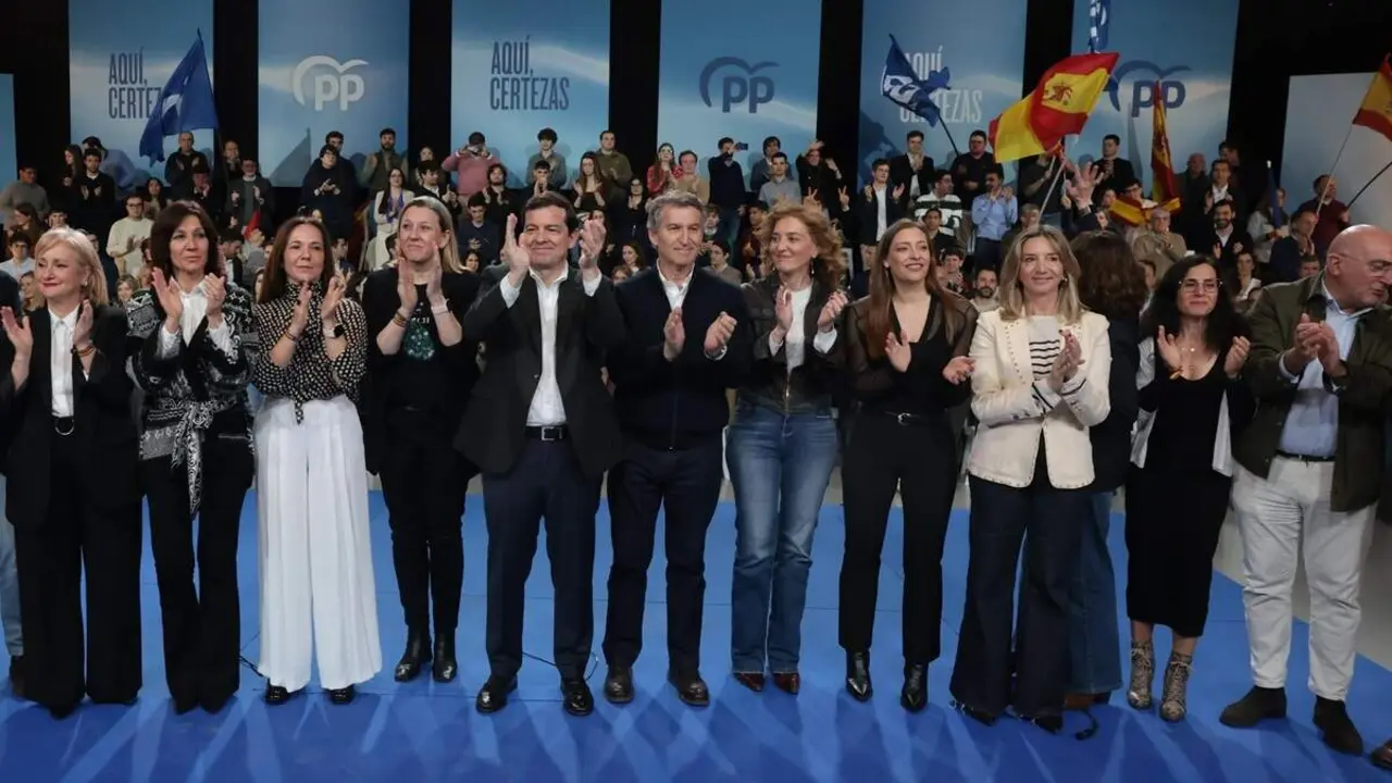 Acto PP cierre campana electoral 15-M Alfonso Fernandez Manueco y Alberto Nunez Feijoo