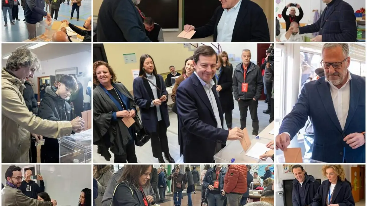 Votaciones candidatos y politicos elecciones 15 de marzo Castilla y Leon