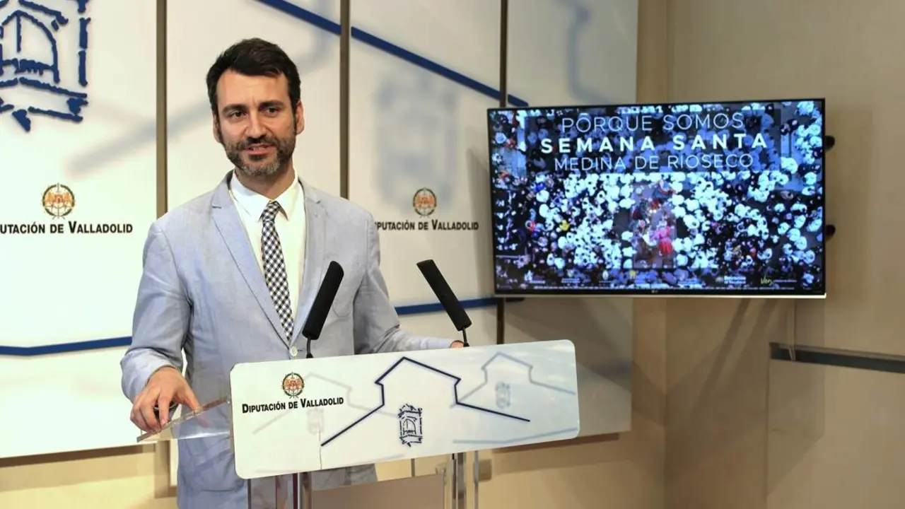 Presentacion Semana Santa Medina de Rioseco 2026 Diputacion alcalde David Esteban