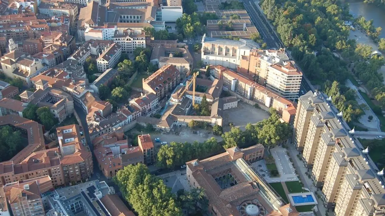 Proyecto Rehabilitacion Monasterio de Santa Catalina de Siena Centro Cultura Vino segunda fase vista aerea Valladolid
