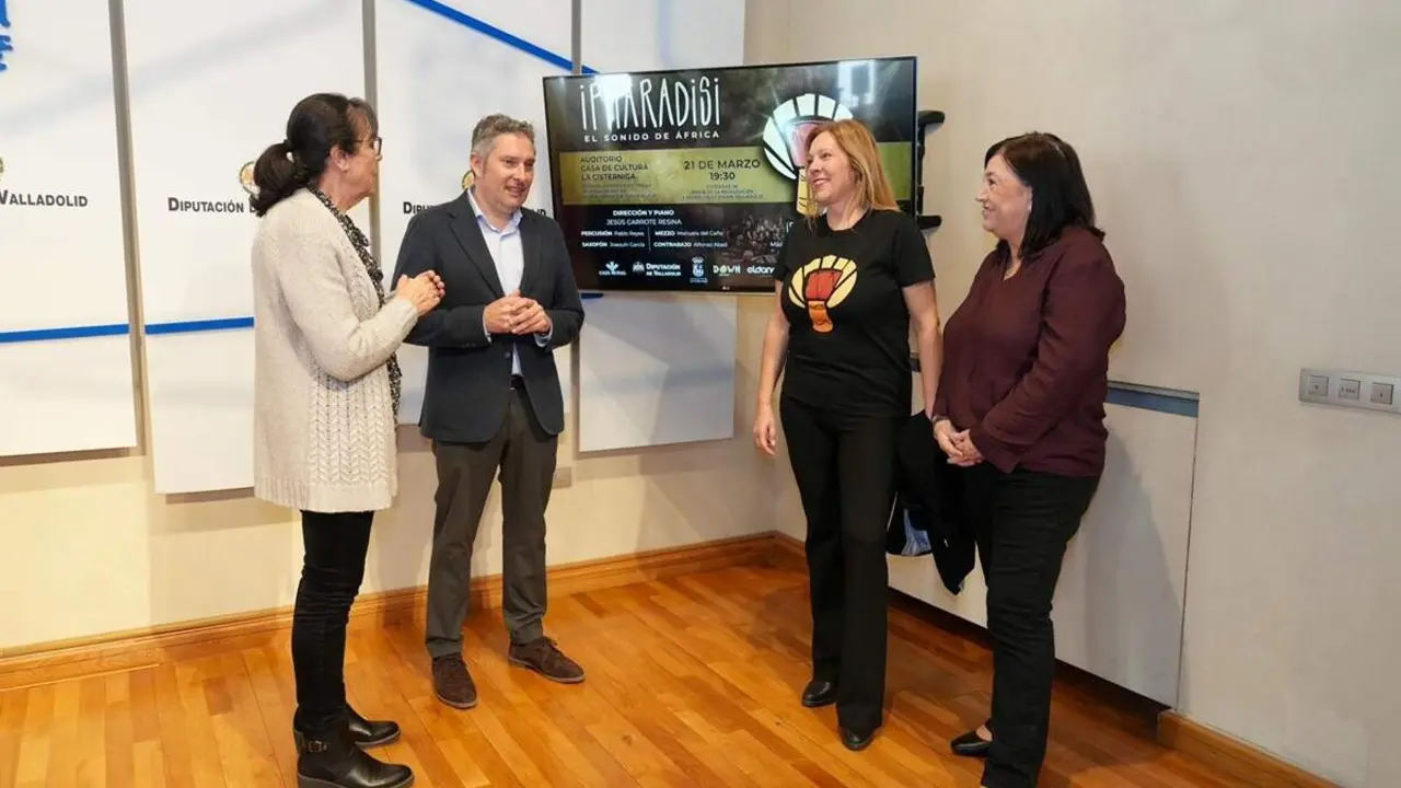 Presentacion concierto solidario Ipharadisi musica Africa La Cisterniga Diputacion