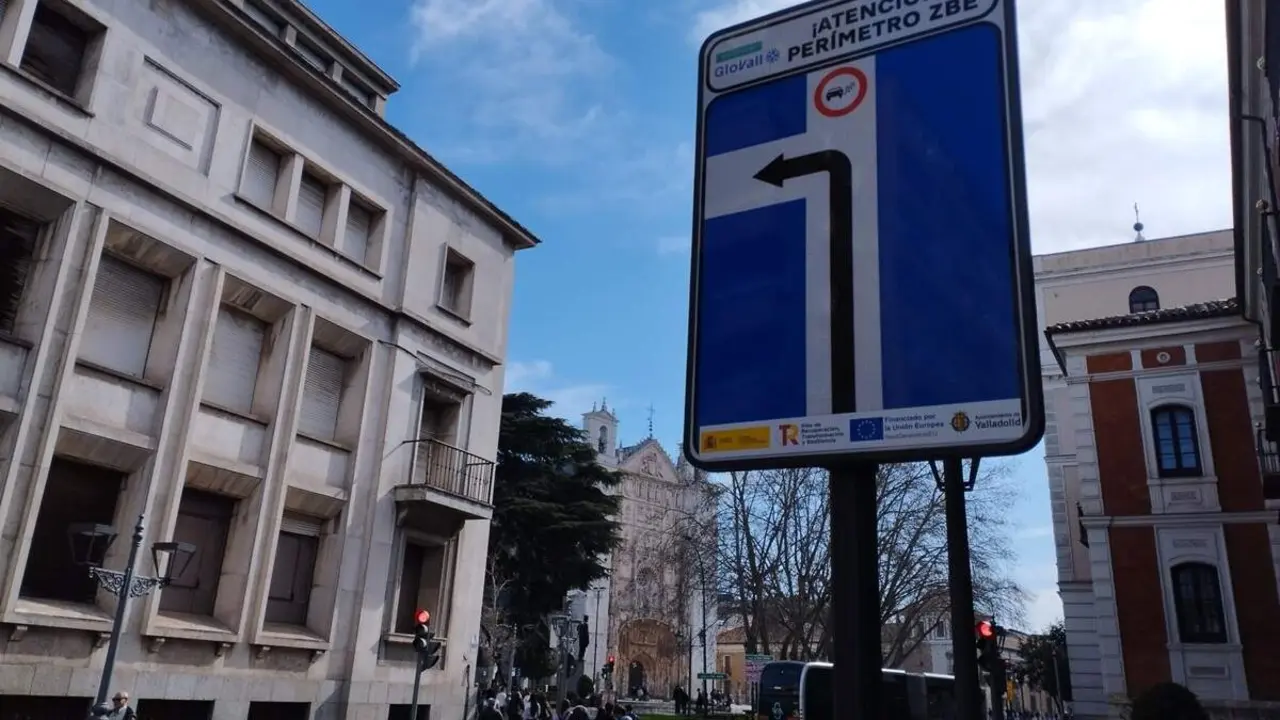 Perimetro Zona de Bajas Emisiones calle San Quirce zona San Pablo Valladolid