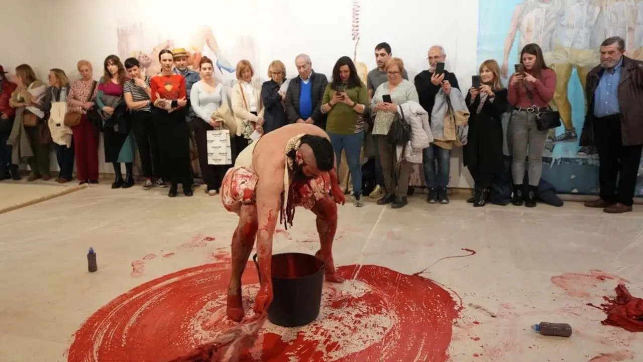 Presentacion exposicion La voz humana artista Nacho Hernandez Diputacion Valladolid