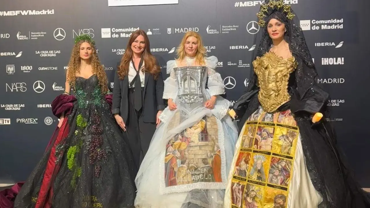 Desfile coleccion vestidos patrimonio Diputacion Valladolid Fashion Week Madrid