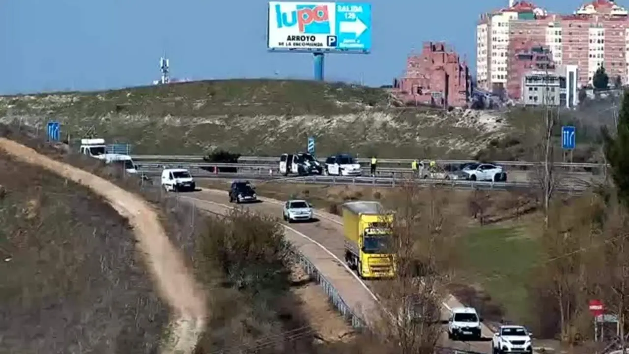 Colision por alcance tres vehiculos A-62 kilometro 130 Arroyo de la Encomienda sucesos