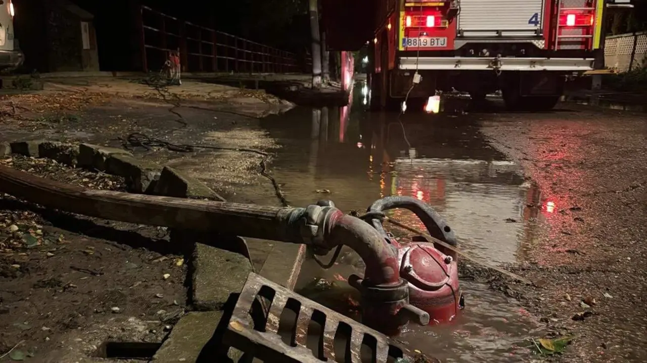 Tromba de agua trabajos Bomberos Diputacion Valladolid mes julio 2025