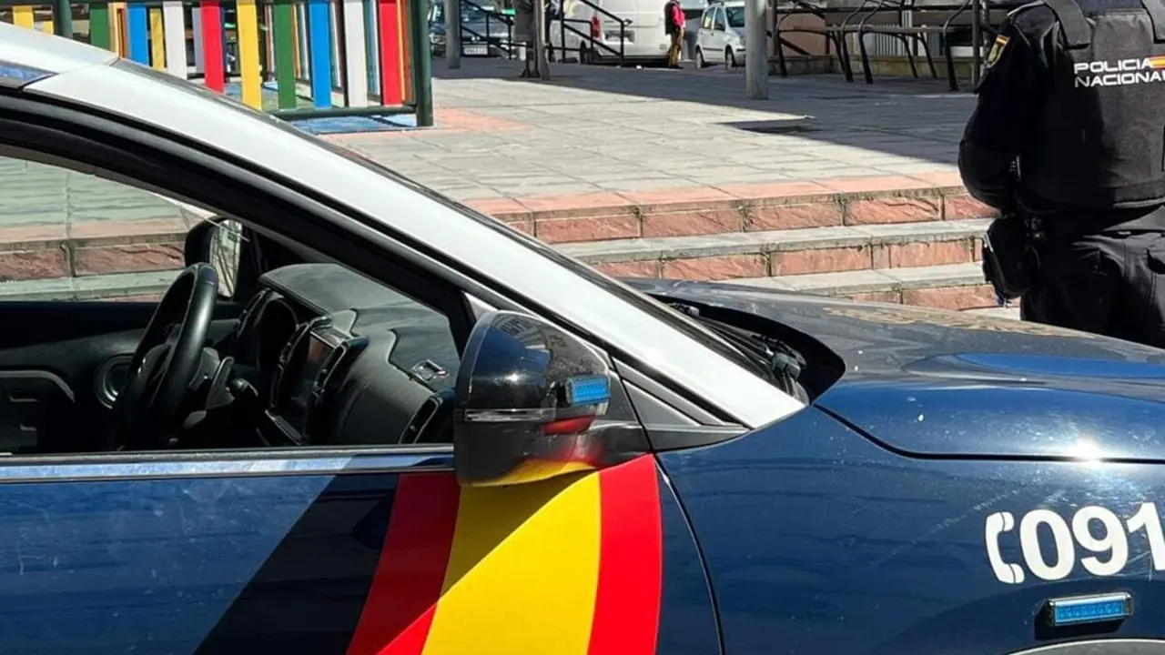 Coche Policia Nacional y agente intervencion Valladolid sucesos parque