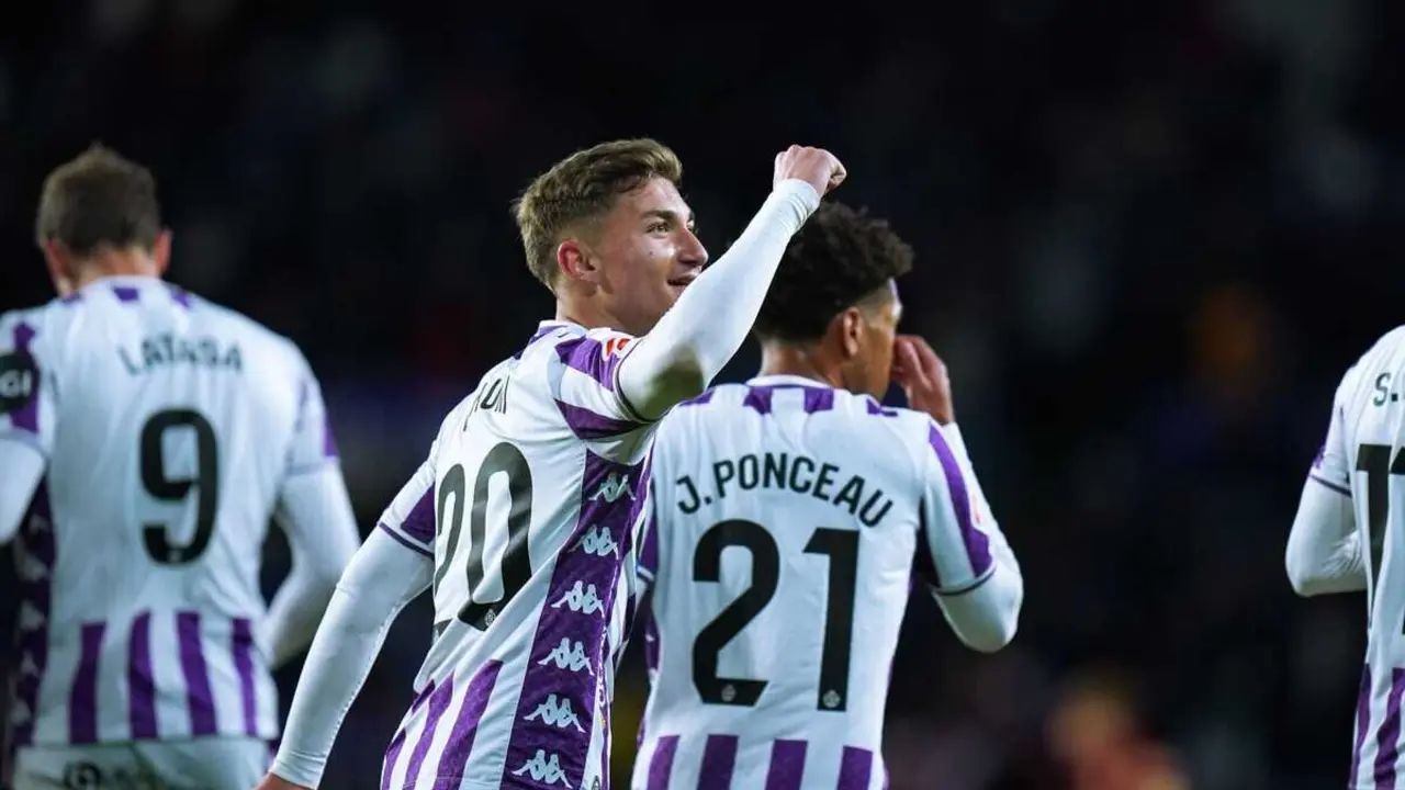 Victoria Real Valladolid vs Cadiz celebracion gol Chuki partido Zorrilla