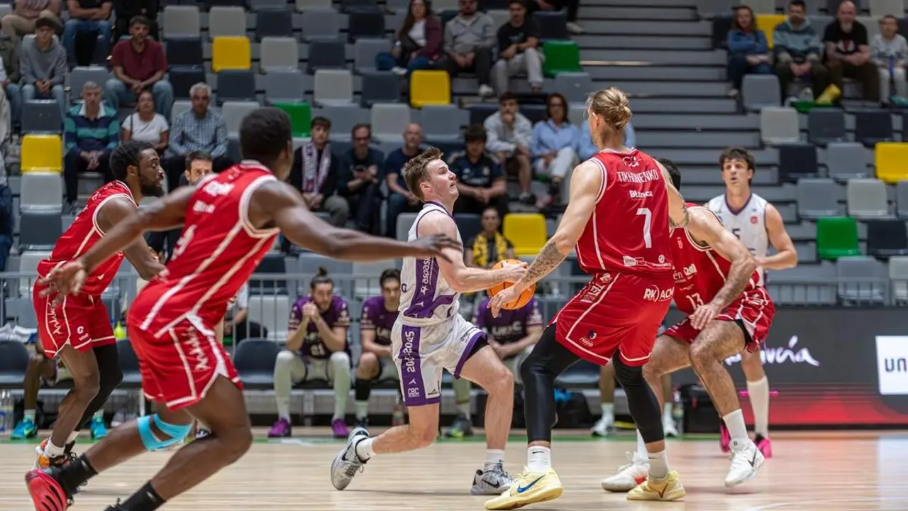 Partido Jaen Paraiso Interior vs Baloncesto Ciudad de Valladolid victoria lideres Conferencia