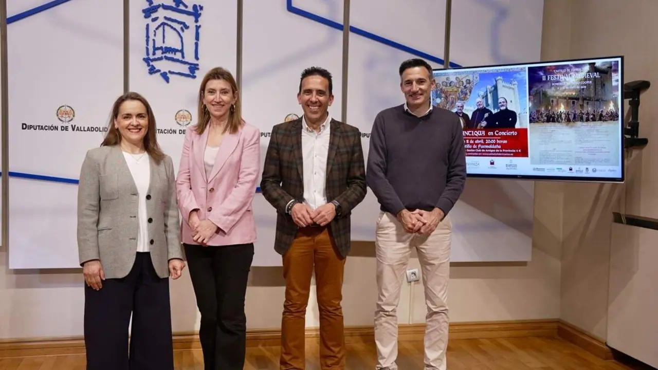 Presentacion actividades segunda edicion Festival Medieval Fuensaldana Diputacion Valladolid
