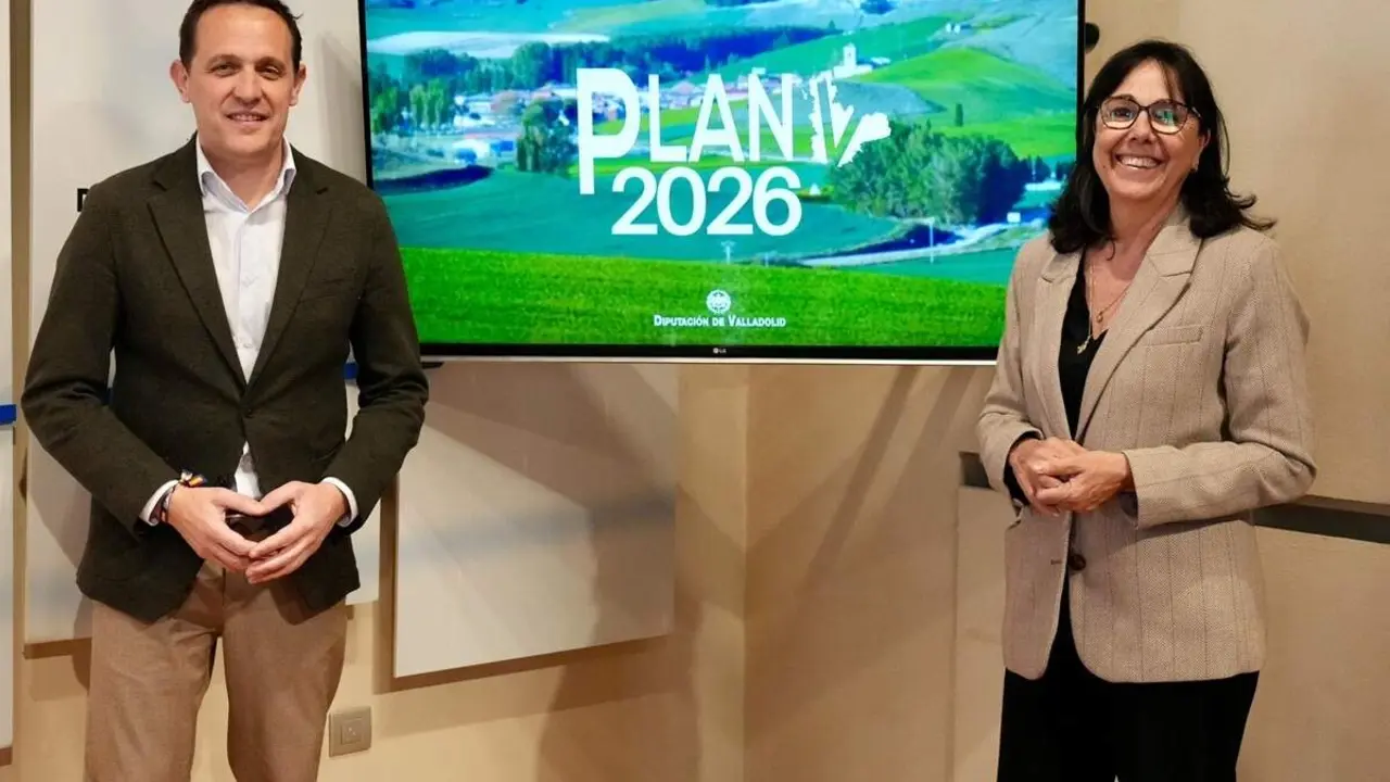 Presentacion nueva convocatoria Plan V 2026 Diputacion Valladolid Conrado Iscar y Myriam Frutos
