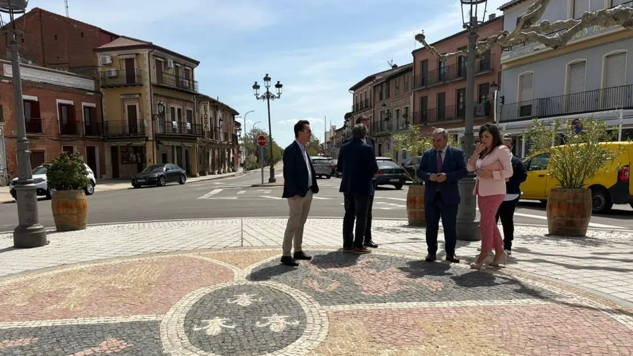 Travesia Nava del Rey provincia carretera CL-602 visita consejero Movilidad jcyl