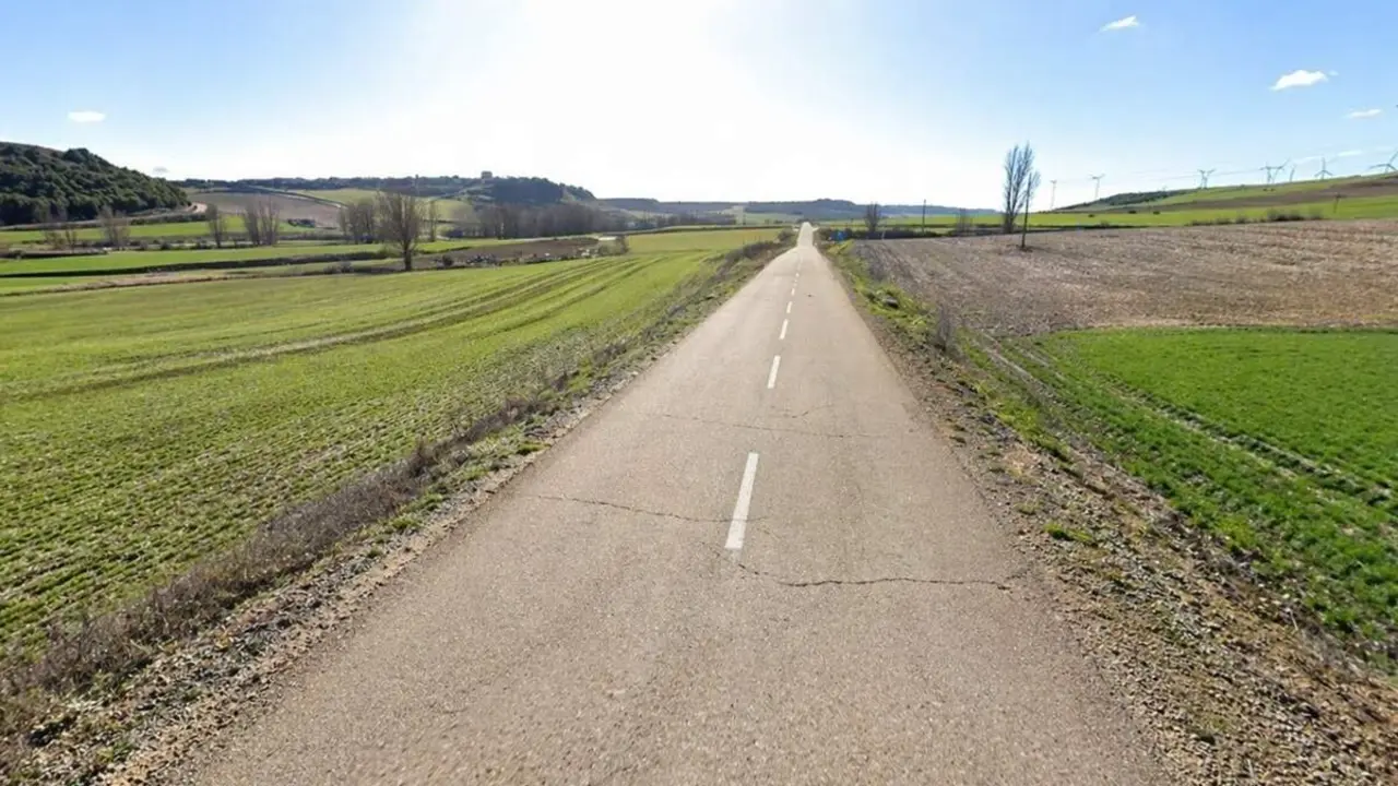 Carretera VP-5503 Penaflor de Hornija accidente mortal motorista colision turismo