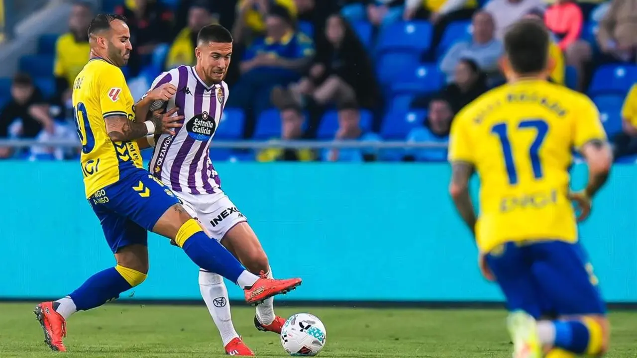 Derrota Las Palmas vs Real Valladolid Pablo Tomeo partido Segunda Division