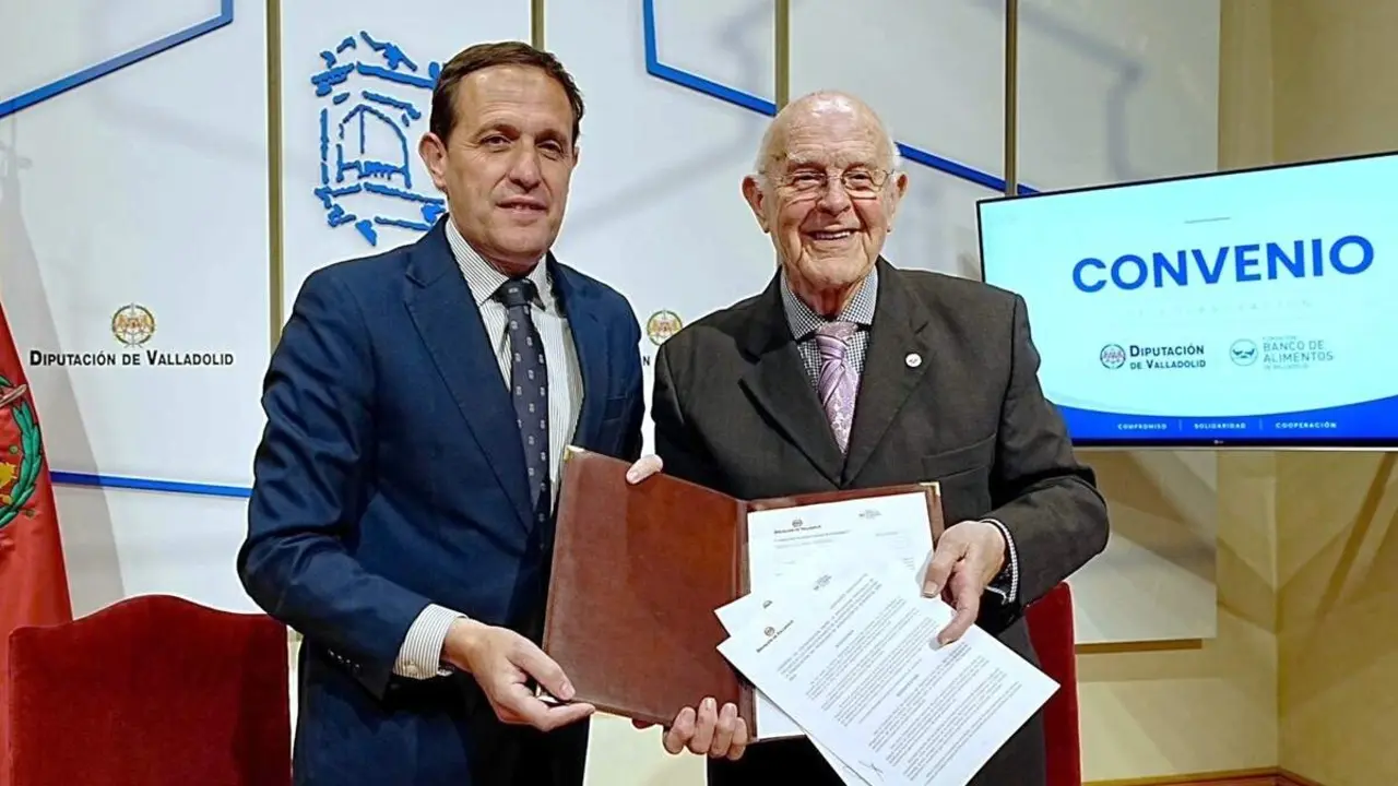 Firma convenio Diputacion y Banco de Alimentos Valladolid incremento aportacion 2026
