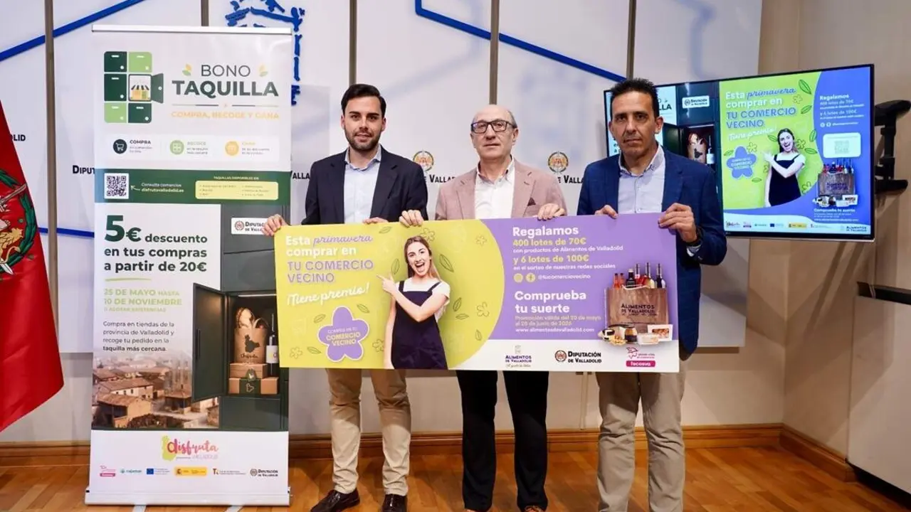 Presentacion nuevas campanas promocion comercio rural Bono Taquilla Diputacion y Fecosva
