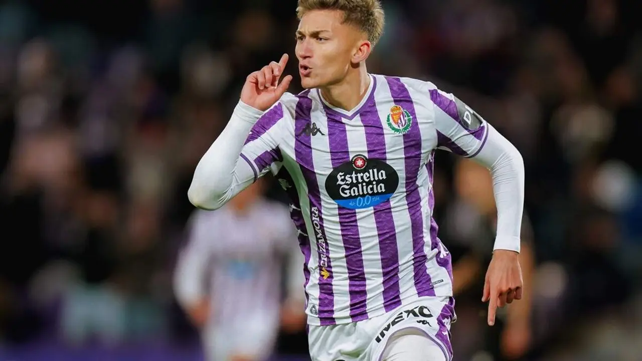 Chuki jugador celebracion gol victoria Real Valladolid vs Granada Jose Zorrilla