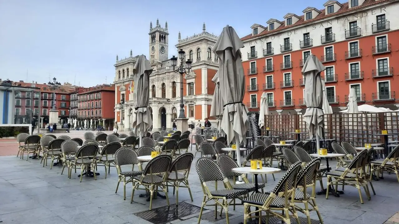 Terraza bar cafeteria Plaza Mayor centro ciudad Valladolid