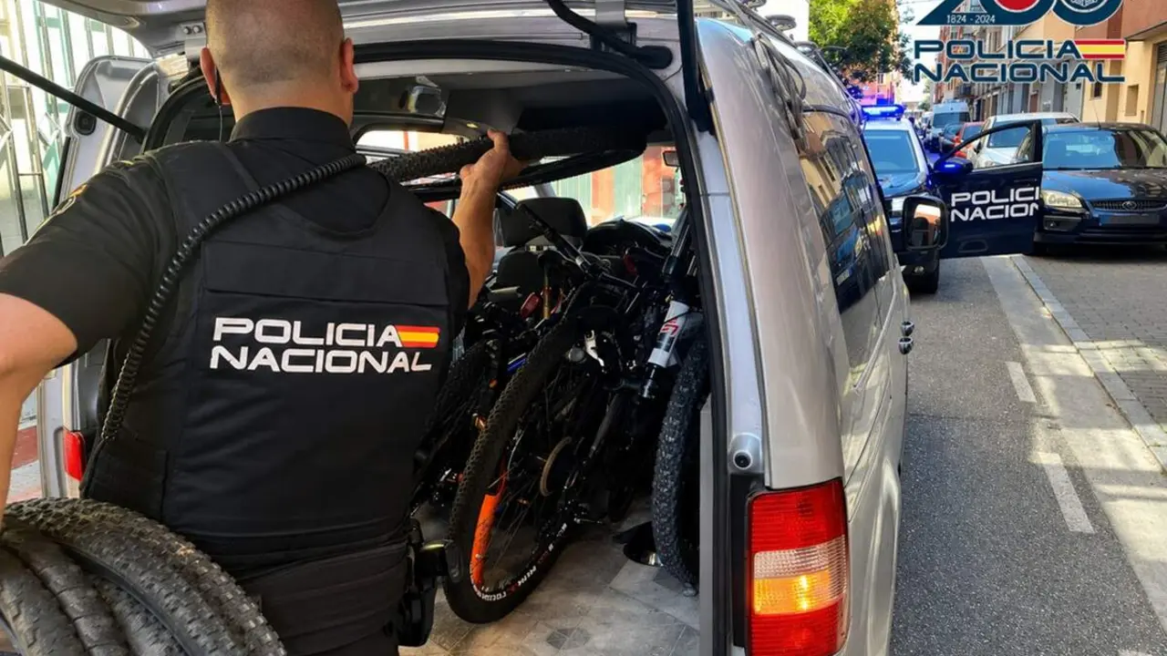 Policia Nacional robo bicicletas menores dinero Valladolid