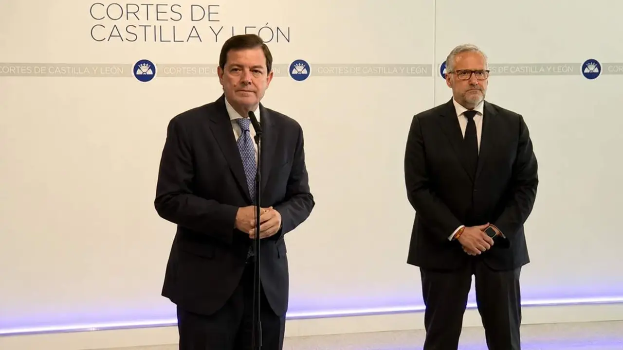 Anuncio acuerdo PP y Vox Castilla y Leon Alfonso Fernandez Manueco y Carlos Pollan