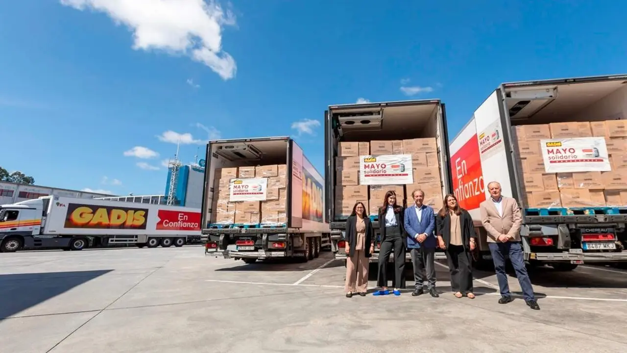 Mayo Solidario Gadis entrega tonelada productos bancos de alimentos Castilla y Leon y Galicia