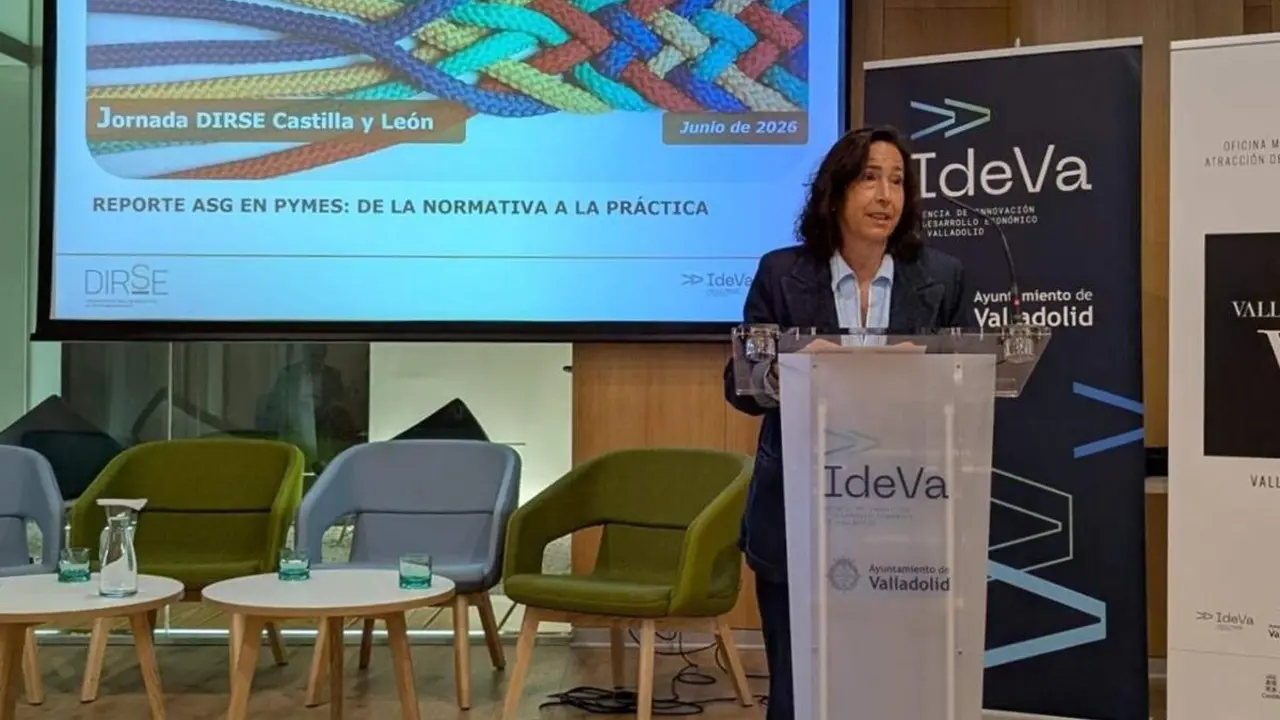 Jornada pymes criterios ambientales sociales y gobernanza Maria Eugenia Garcia delegada DIRSE Castilla y Leon