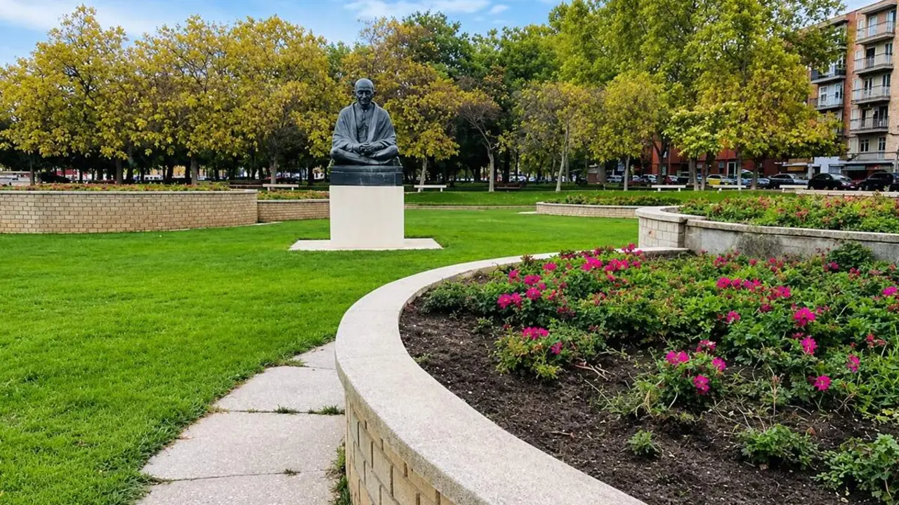Parque de la Paz barrio Las Delicias ciudad Valladolid