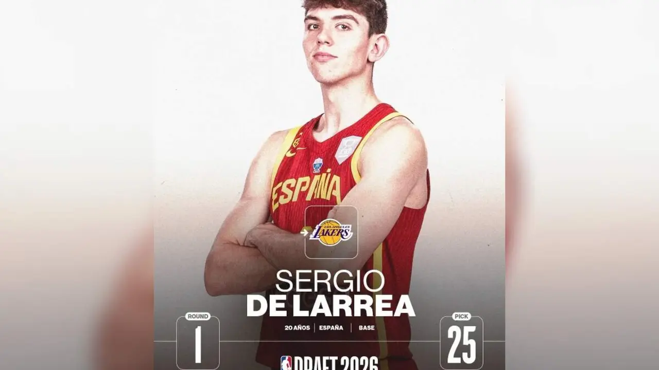 Sergio de Larrea jugador vallisoletano baloncesto elegido primera ronda Draft NBA