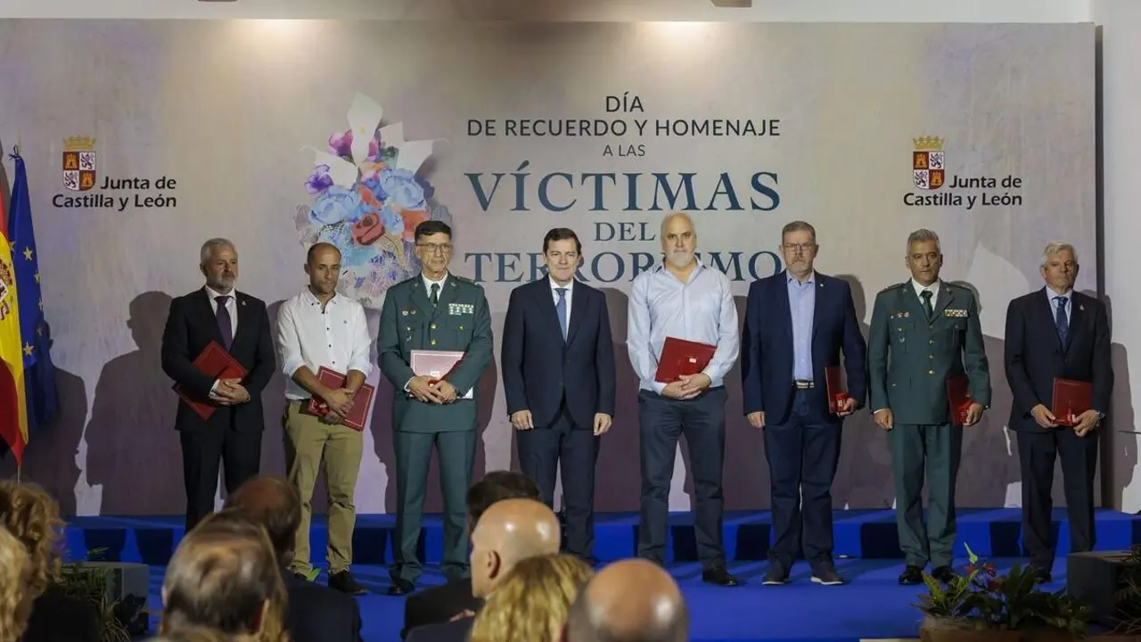 Conmemoraci&oacute;n Dia recuerdo y homenaje victimas terrorismo 2026 Alfonso Fernandez Manueco jcyl
