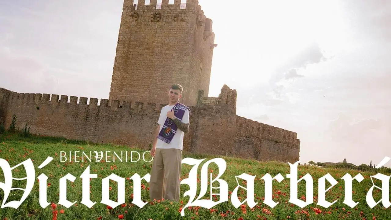 Victor Barbera delantero primer fichaje verano Real Valladolid firma hasta 2029