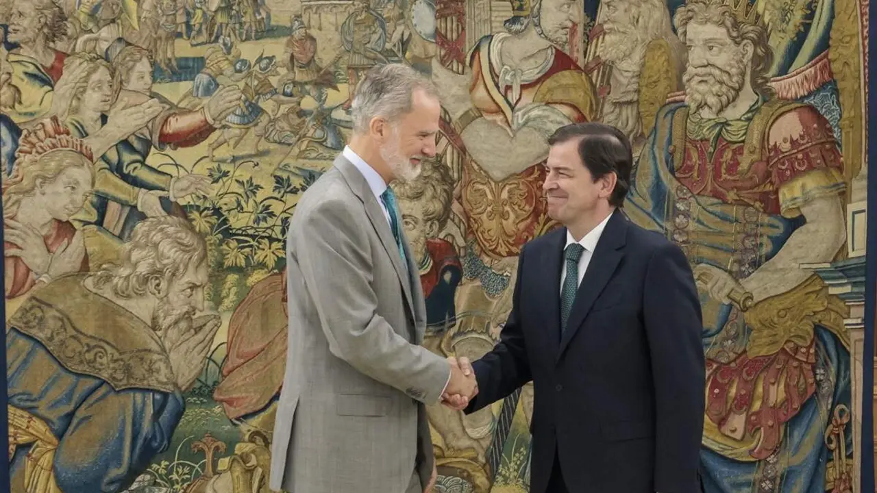 Rey Felipe VI audiencia presidente Junta de Castilla y Leon Alfonso Fernandez Manueco