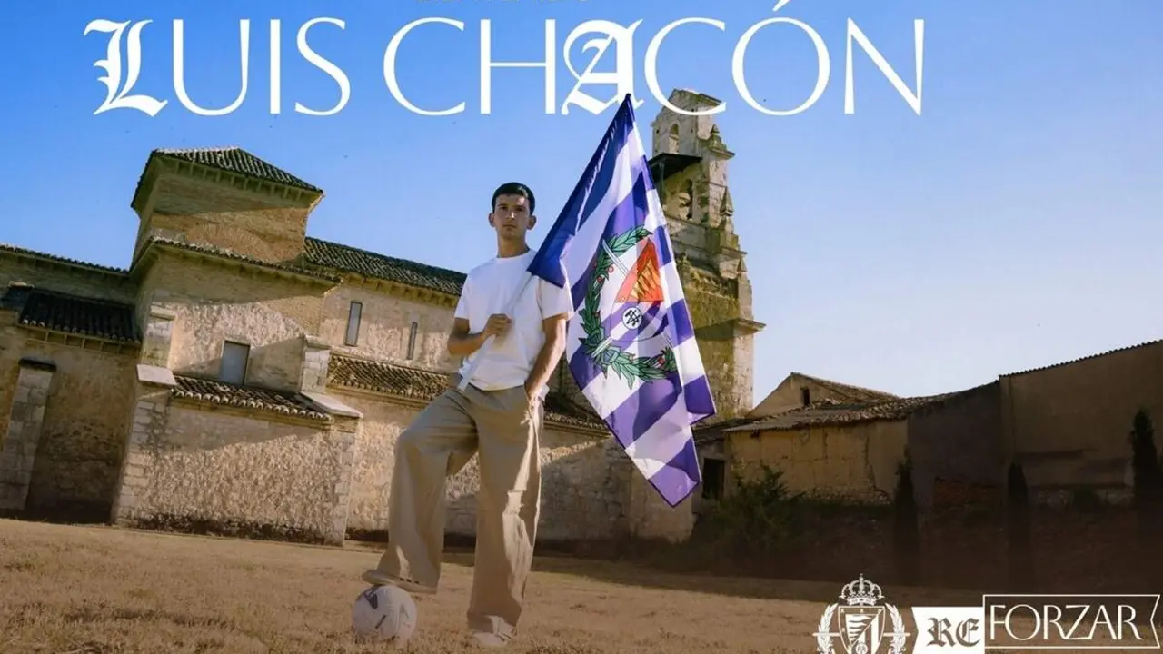 Anuncio fichaje Luis Chacon mediapunta Real Valladolid traspaso Deportivo