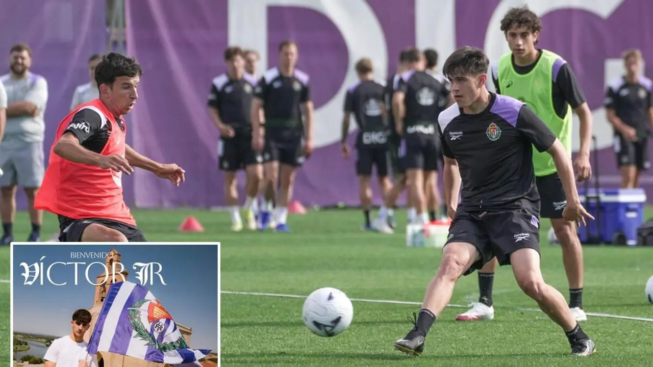 Inicio pretemporada Real Valladolid 2026-2027 entrenamiento Los Anexos y anuncio fichaje Victor Junior