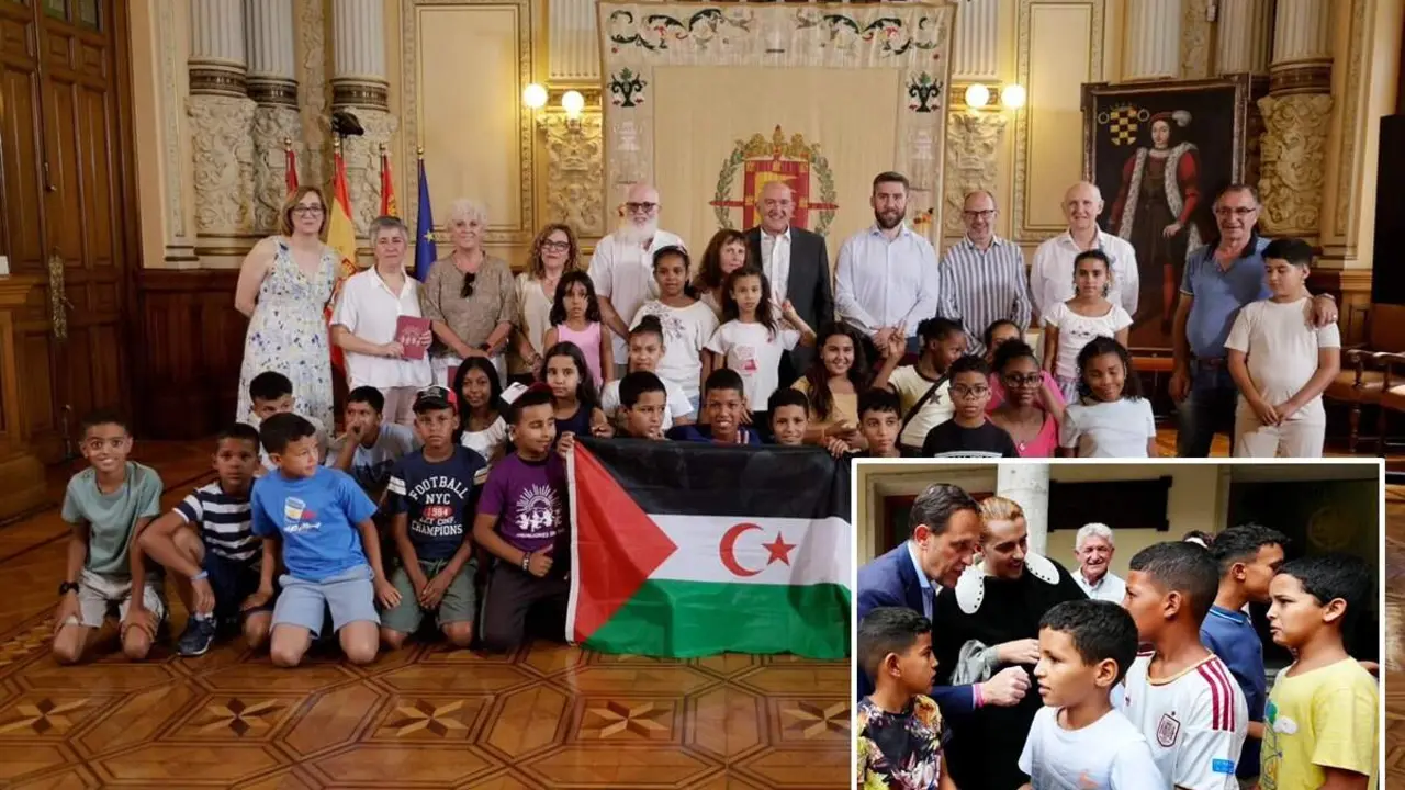 Recepcion ninos saharaui Tinduf Ayuntamiento y Diputacion verano Valladolid 2026