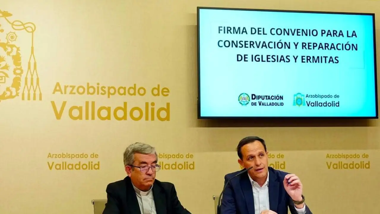 Firma convenio Diputacion y Arzobispado conservacion y reparacion iglesias provincia 2026
