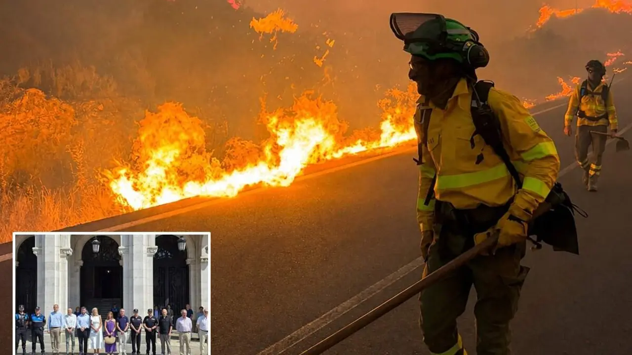 Minuto silencio Valladolid recuerdo victimas mortales grave incendio Los Gallardos Almeria